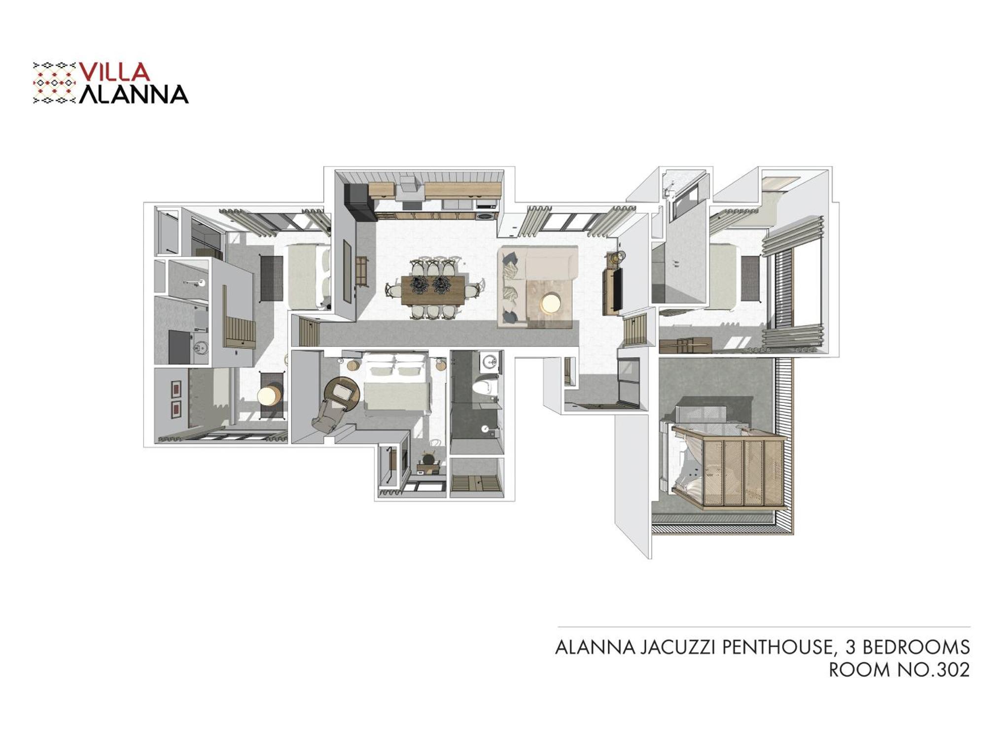 Villa Alanna شيانغ ماي الغرفة الصورة